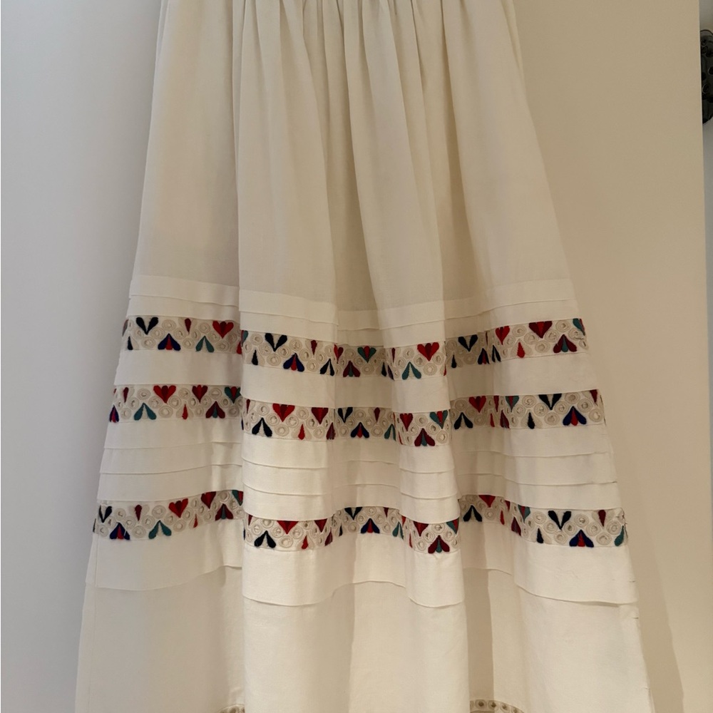 Sea New York Alicia Midi Skirt with Multicolor Embroidery - Picture 2 of 5